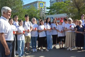 Астраханские патриоты почтили память безвинно погибших при взрыве 19.08.2001 года на Кировском рынке